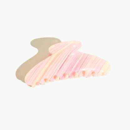 Stripe Acetate Classic Simple Hair Claw