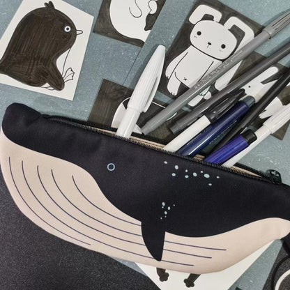 Round-Headed Whale Tote Bag | Lemonschunks & PIPIZU