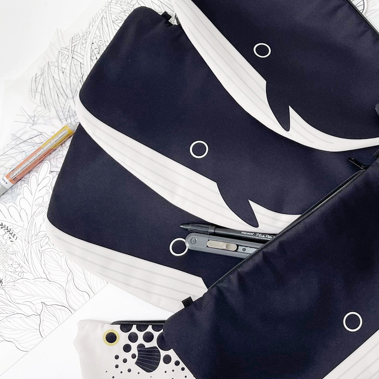 Square-Headed Whale Crossbody Bag