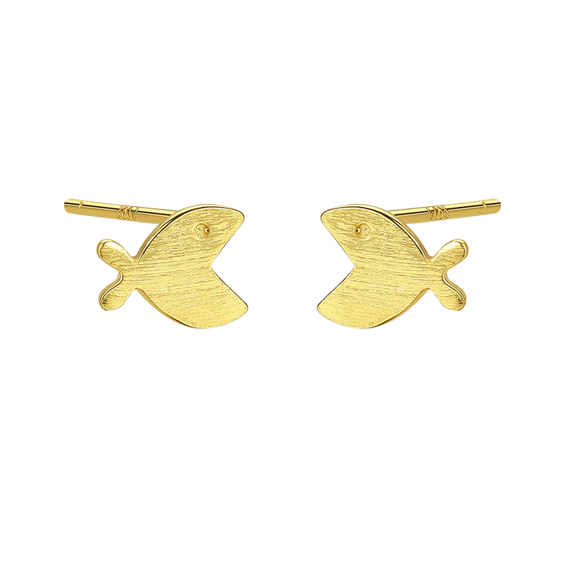 Golden Fish Earrings