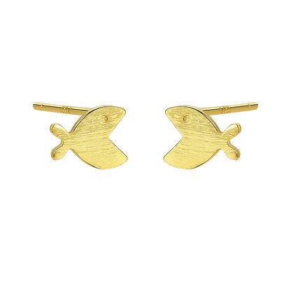 Golden Fish Earrings