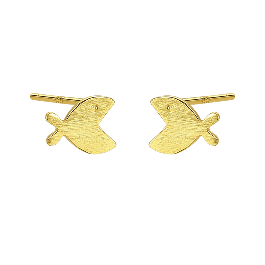 Golden Fish Earrings