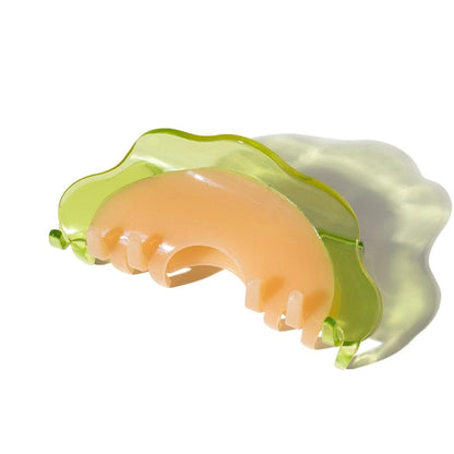 Jelly Color Cantaloupe Hair Claw Clip