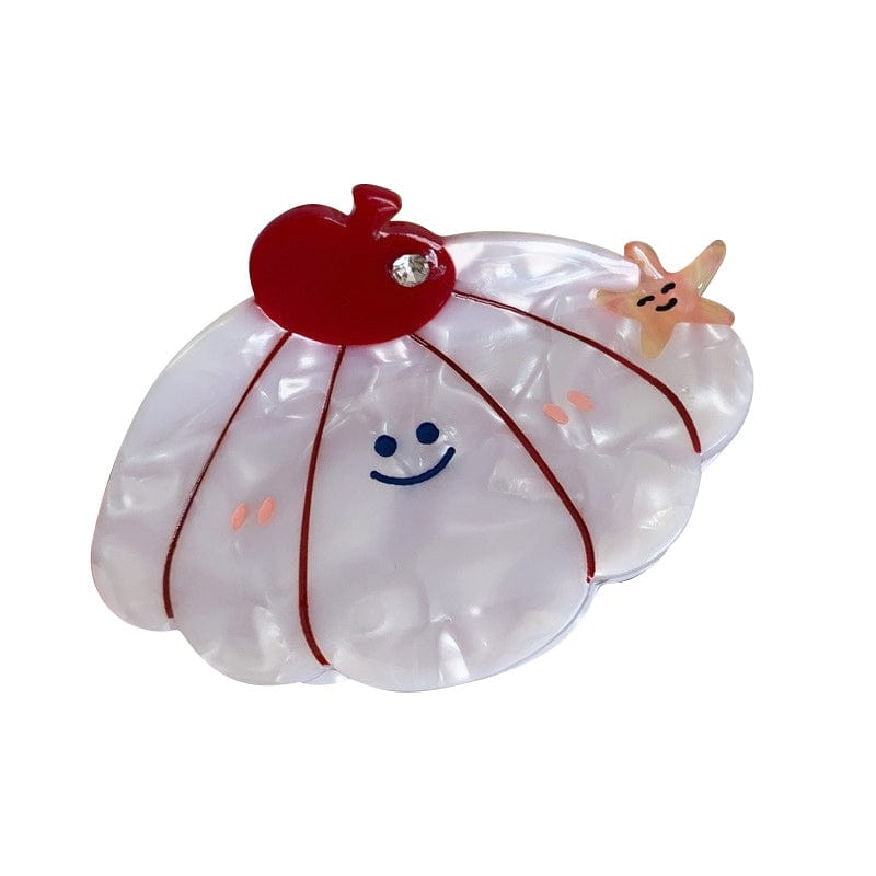 Medium  Beige Autumn Rhythm Star Language Hair Claw