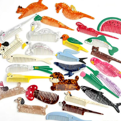 Large Running Dog Wide-Tooth Hair Comb