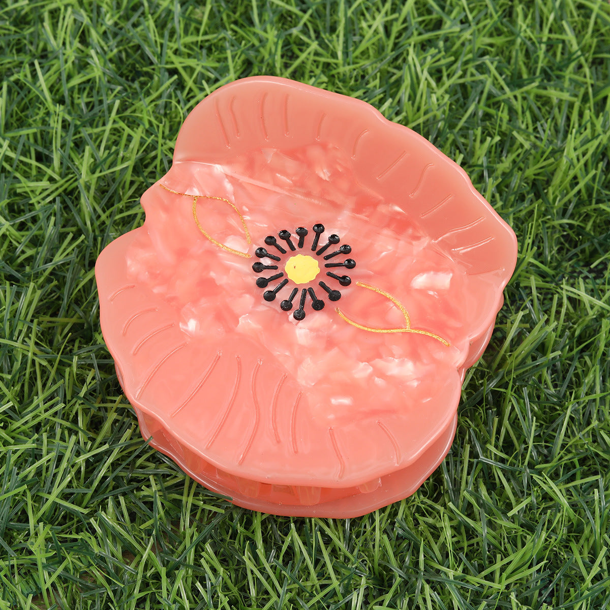 Medium Poppy Flower Hair Claw