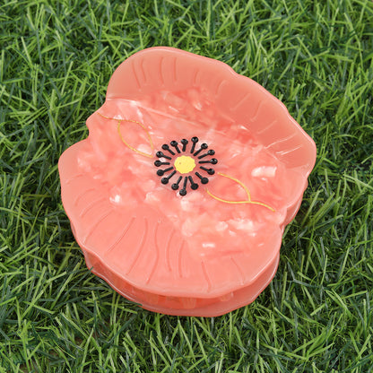 Medium Poppy Flower Hair Claw