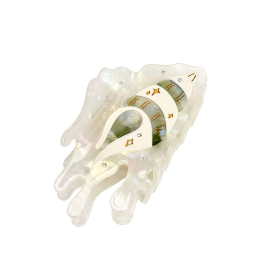 Green Flowing Star Conch Hair Claw Clip丨Lemonschunks