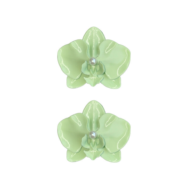 3D Printed Lily Orchid Shirt Button Clip