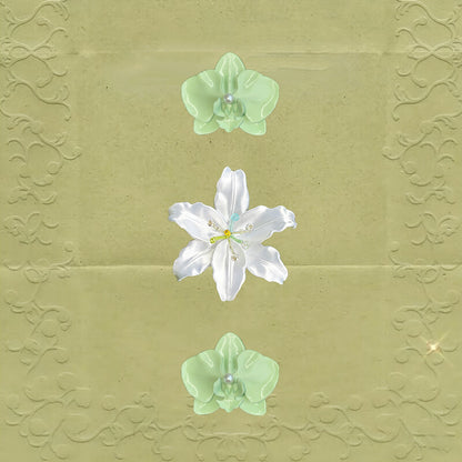 3D Printed Lily Orchid Shirt Button Clip