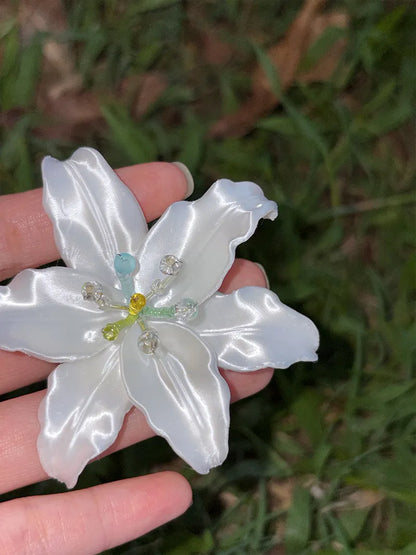3D Printed Lily Orchid Shirt Button Clip