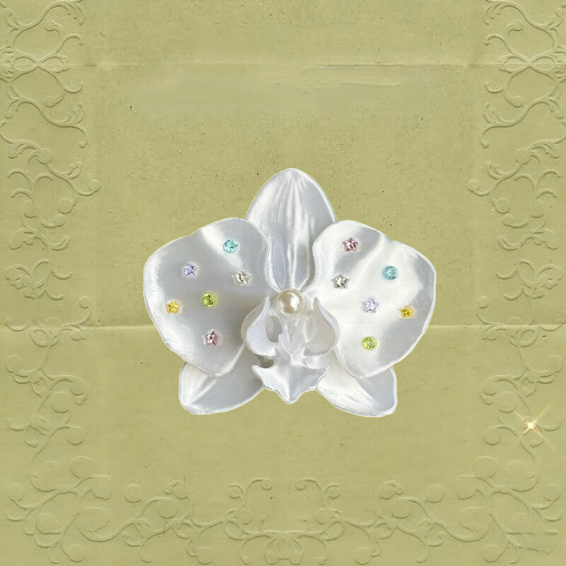 3D Printed Lily Orchid Shirt Button Clip