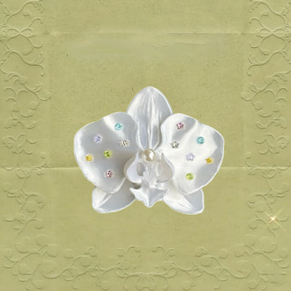 3D Printed Lily Orchid Shirt Button Clip