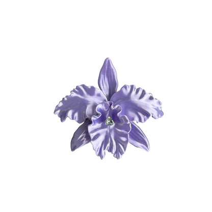 3D Printed Lily Orchid Shirt Button Clip