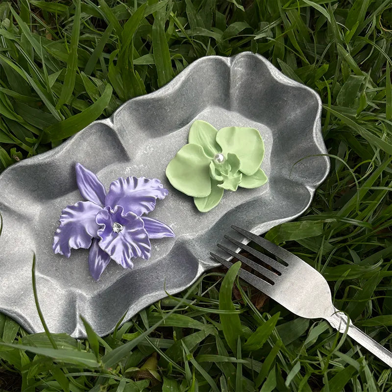 3D Printed Lily Orchid Shirt Button Clip