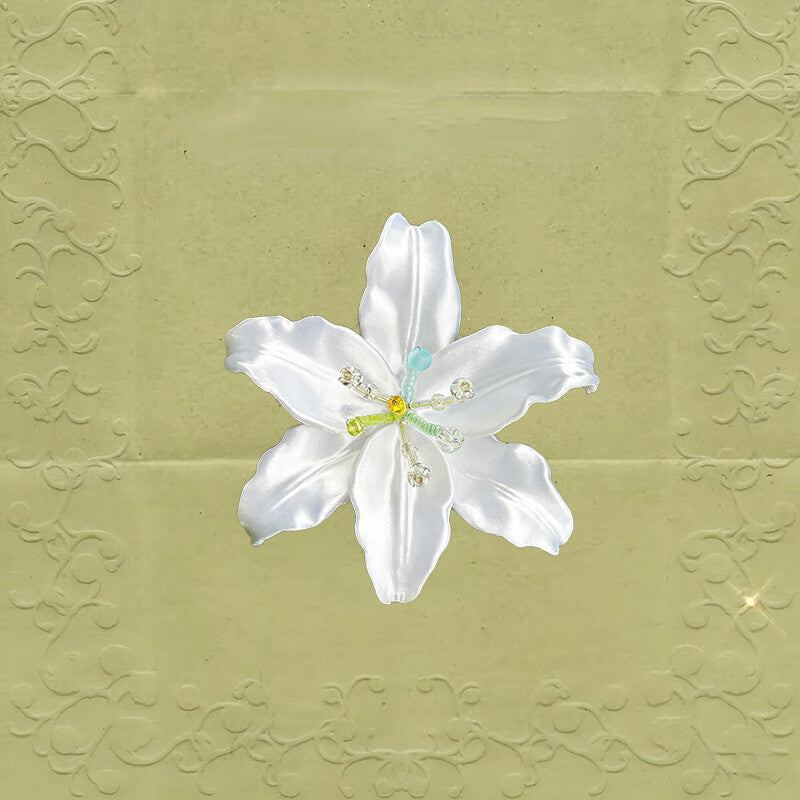 3D Printed Lily Orchid Shirt Button Clip