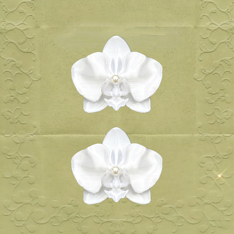 3D Printed Lily Orchid Shirt Button Clip