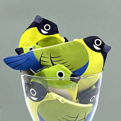 Chickadee Zipper Coin Purse | Lemonschunks&PIPIZU