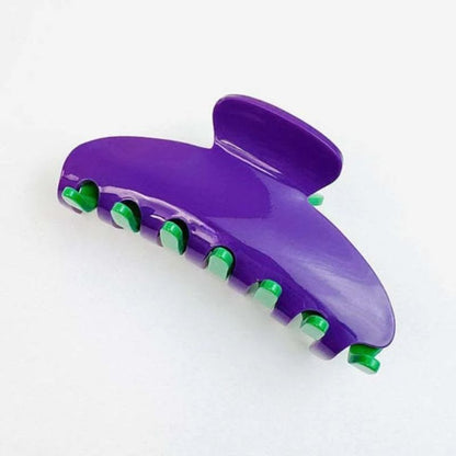 Purple & Green Claw Clip Hair Accessories