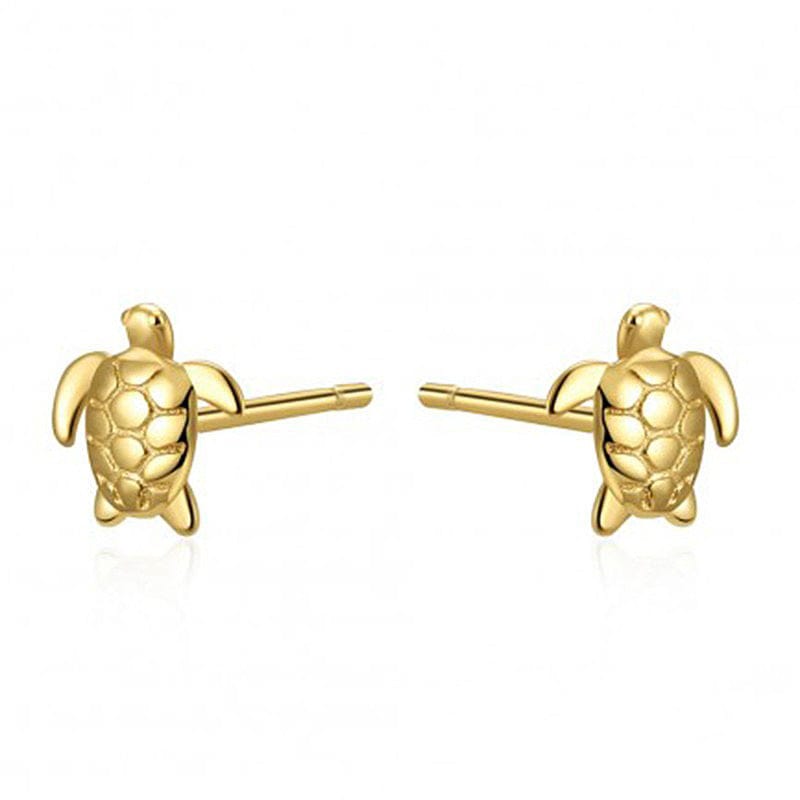 Golden Turtle Earrings