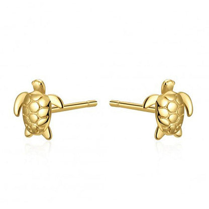 Golden Turtle Earrings