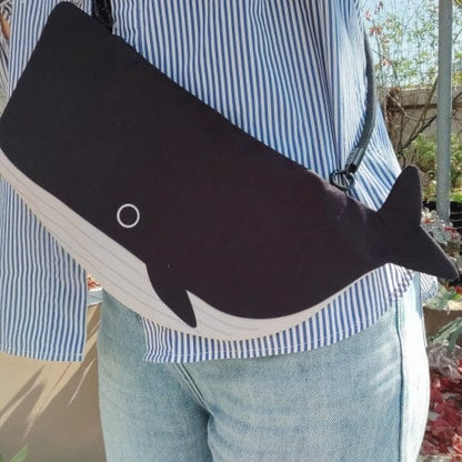 Square-Headed Whale Crossbody Bag