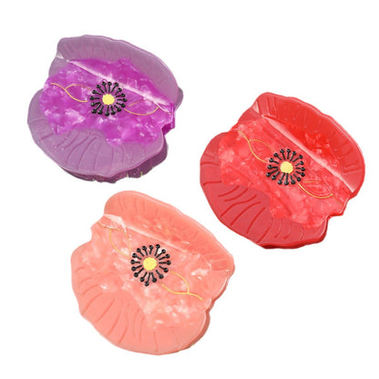 Medium Poppy Flower Hair Claw