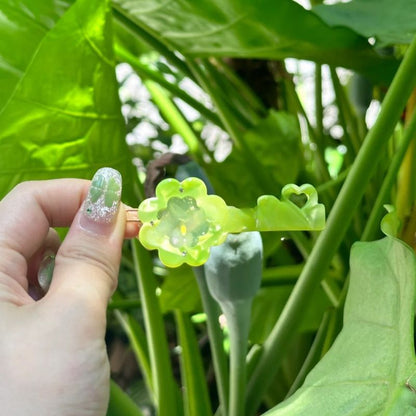 Mini Green Key Clover Hair Clip丨Lemonschunks