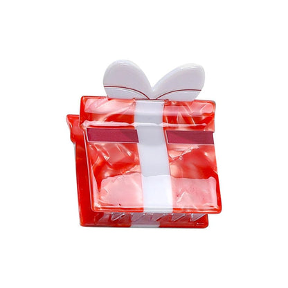 Mini Red Gift Box Hairpin