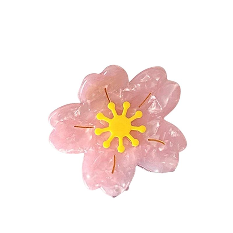 Small Pink Sakura Hair Claw