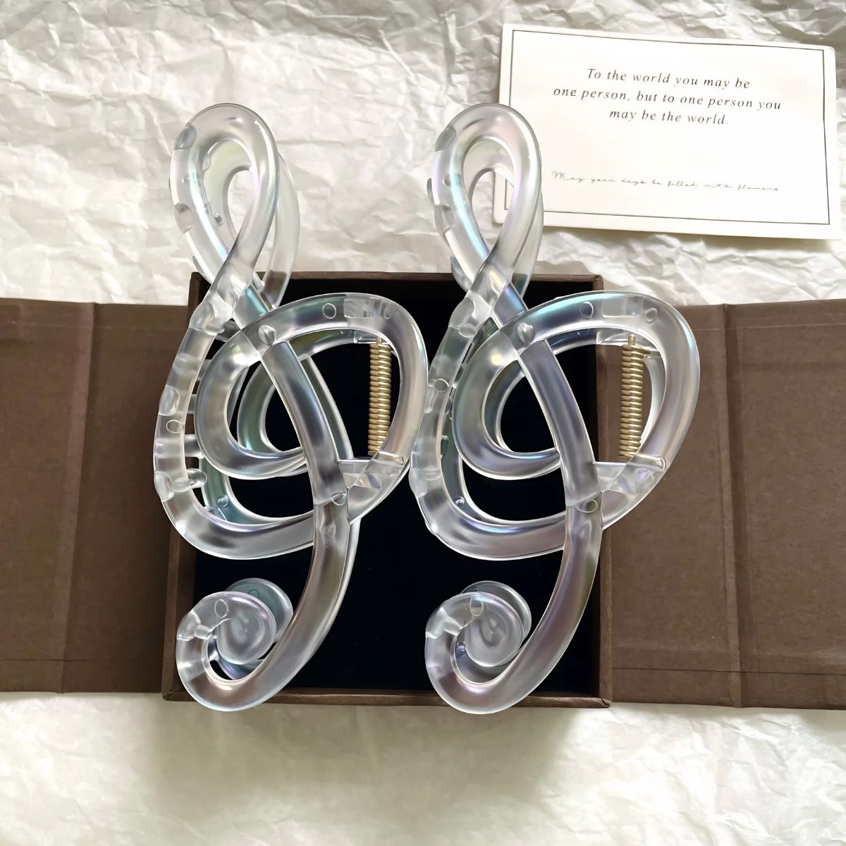 Jumbo Treble Clef Hair Claw