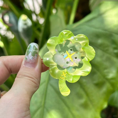 Mini Green Four-Leaf Clover Hair Clip丨Lemonschunks