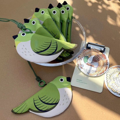 White-eye Zipper Coin Purse