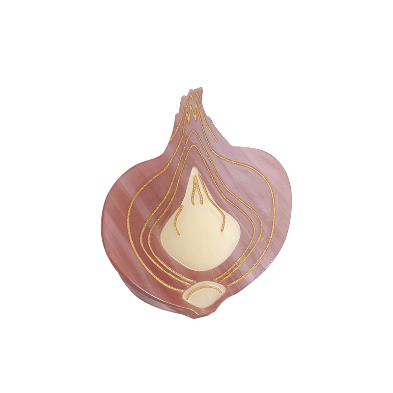 Small Light Pink Onion Hair Claw