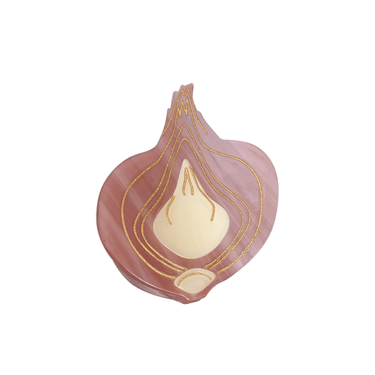 Small Light Pink Onion Hair Claw