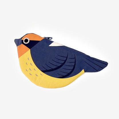 Shrike (Blue & Yellow) Zipper Coin Purse