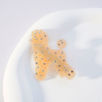 Mini Diamond Poodle Dog Hair Clip