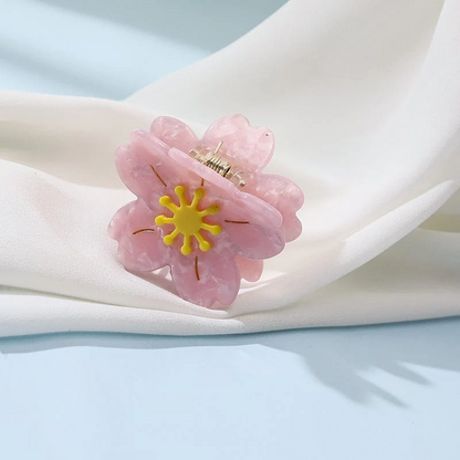 Small Pink Sakura Hair Claw