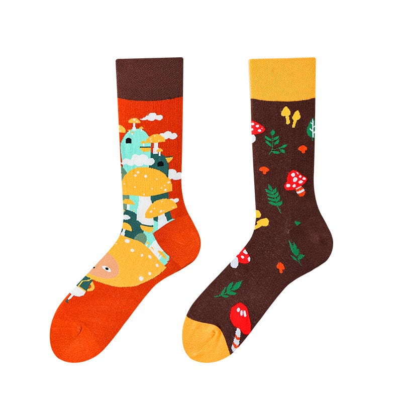 Mushroom Forest Socks