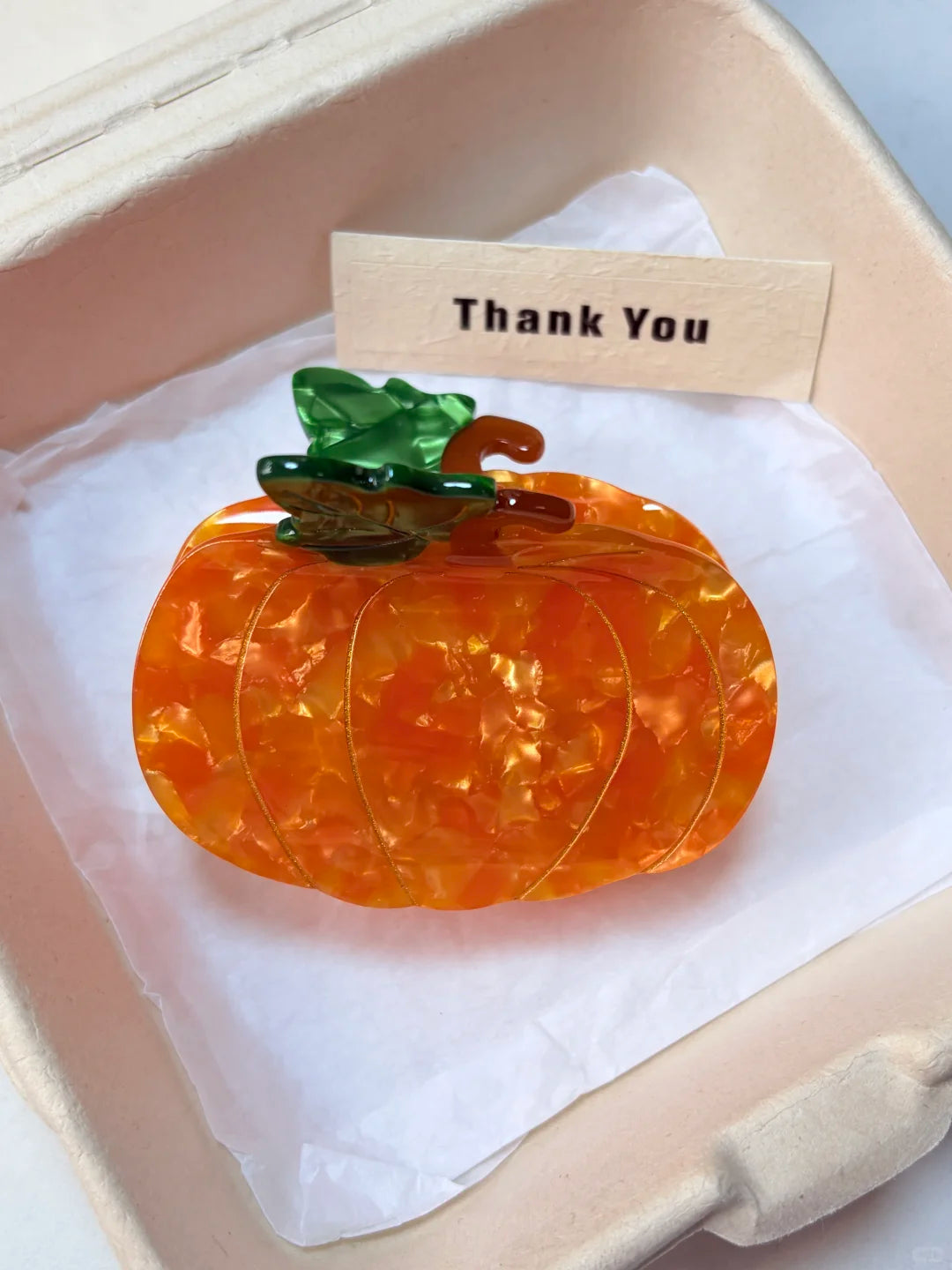 Large Pumpkin Hair Claw