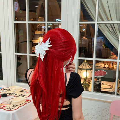 Jumbo Iridescent White Wing Hair Claw Clip