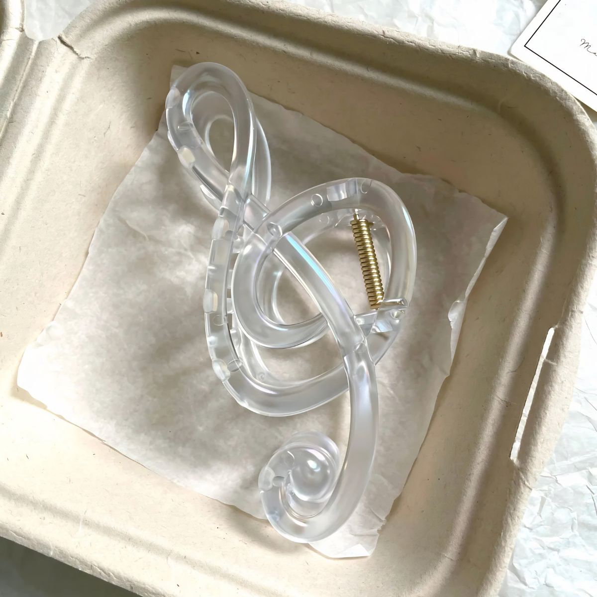 Jumbo Treble Clef Hair Claw