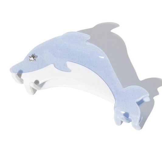 Medium Blue Dolphin Ocean Series Hair Claw丨Lemonschunks