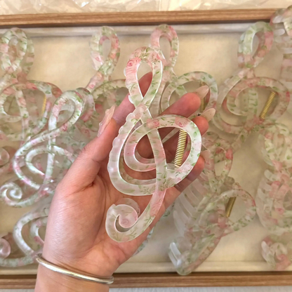 Jumbo Treble Clef Hair Claw