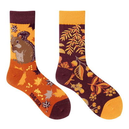 Forest Squirrel Socks