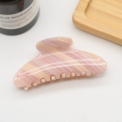 Stripe Acetate Classic Simple Hair Claw