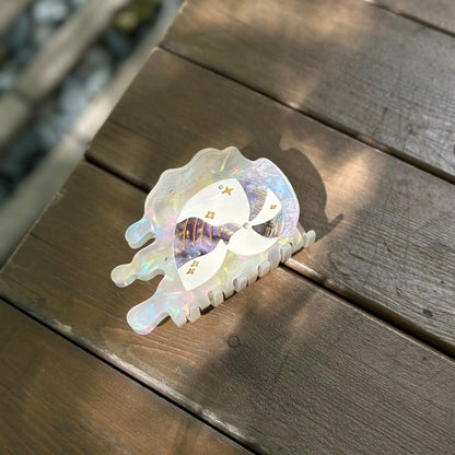 Purple Ocean Moon Conch Hair Claw Clip丨Lemonschunks