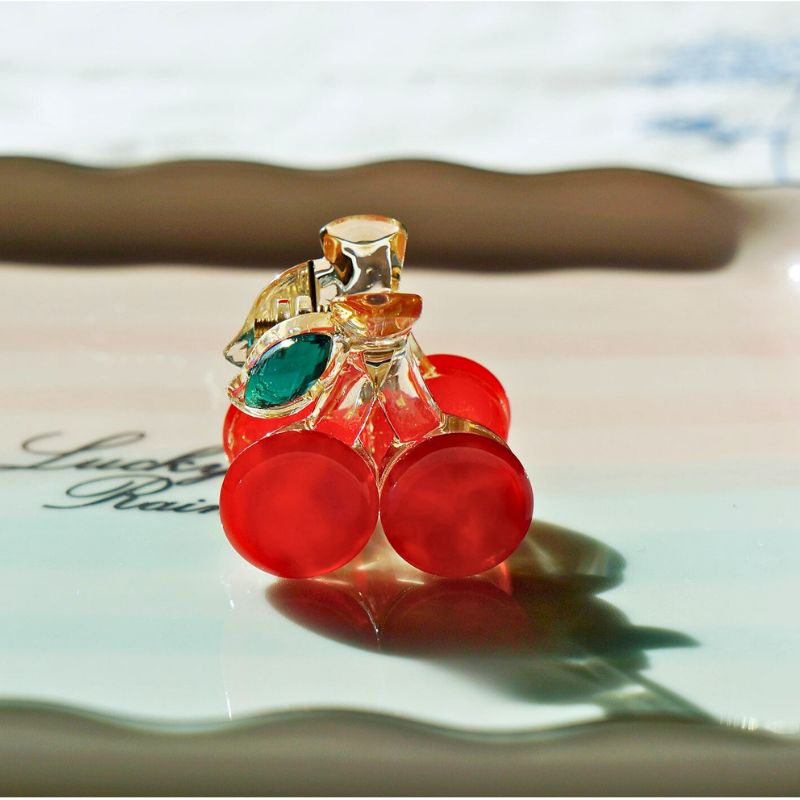 Mini Cherry Hair Claw Clip-Red丨Lemonschunks