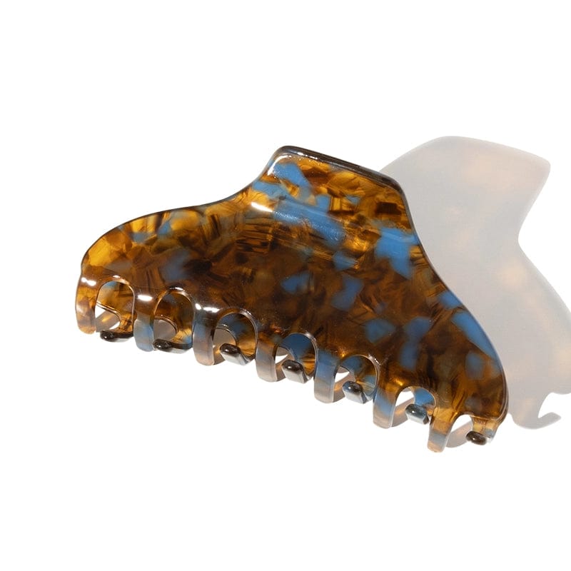 Fashion High Sense Texture Claw Large In Blue Coffee