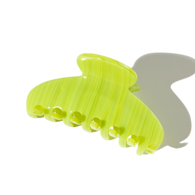 Green Stripe Durable Barrette Hair Claw